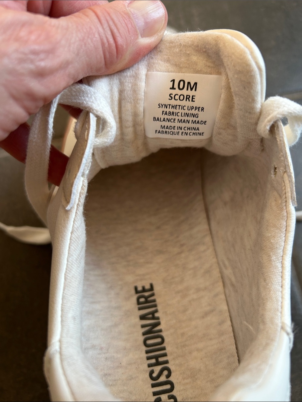 Cushionaire White and Tan Sneakers - Picture 8 of 12